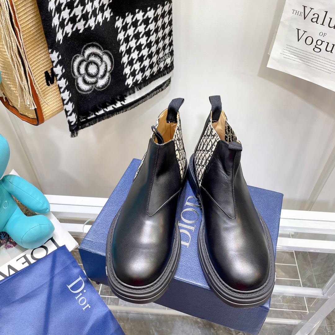 Christian Dior Iron Ankle Boot Black For Women CD - Soul Replicas