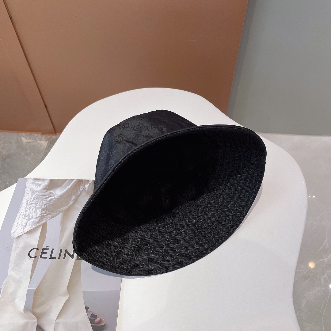 Gucci Bucket Hat Black Gucci Hat - Soul Replicas