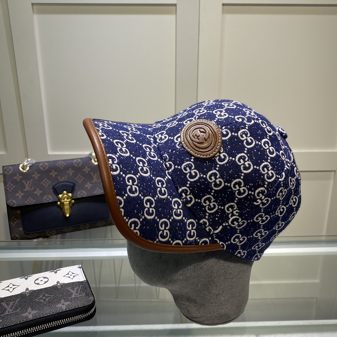 Gucci Canvas Baseball Cap Blue - Soul Replicas