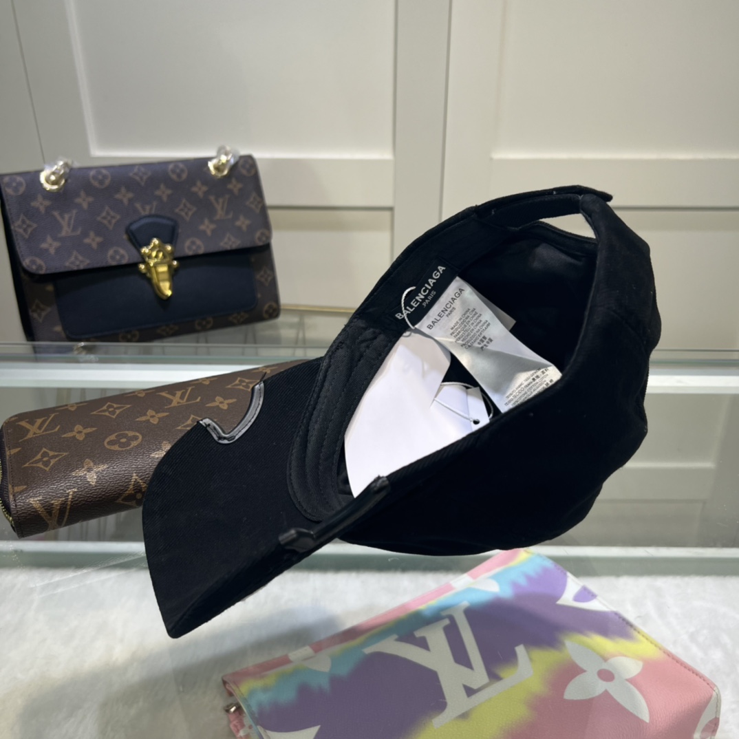 Balenciaga Logo Cap Black Cap - Soul Replicas