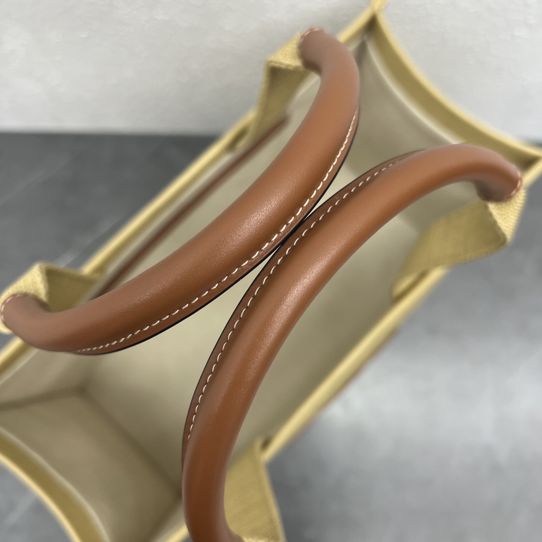 Celine Large Cabas Thais In Textile Natural / Tan For Women 16in/41cm 196762DST.02NT - Soul Replicas