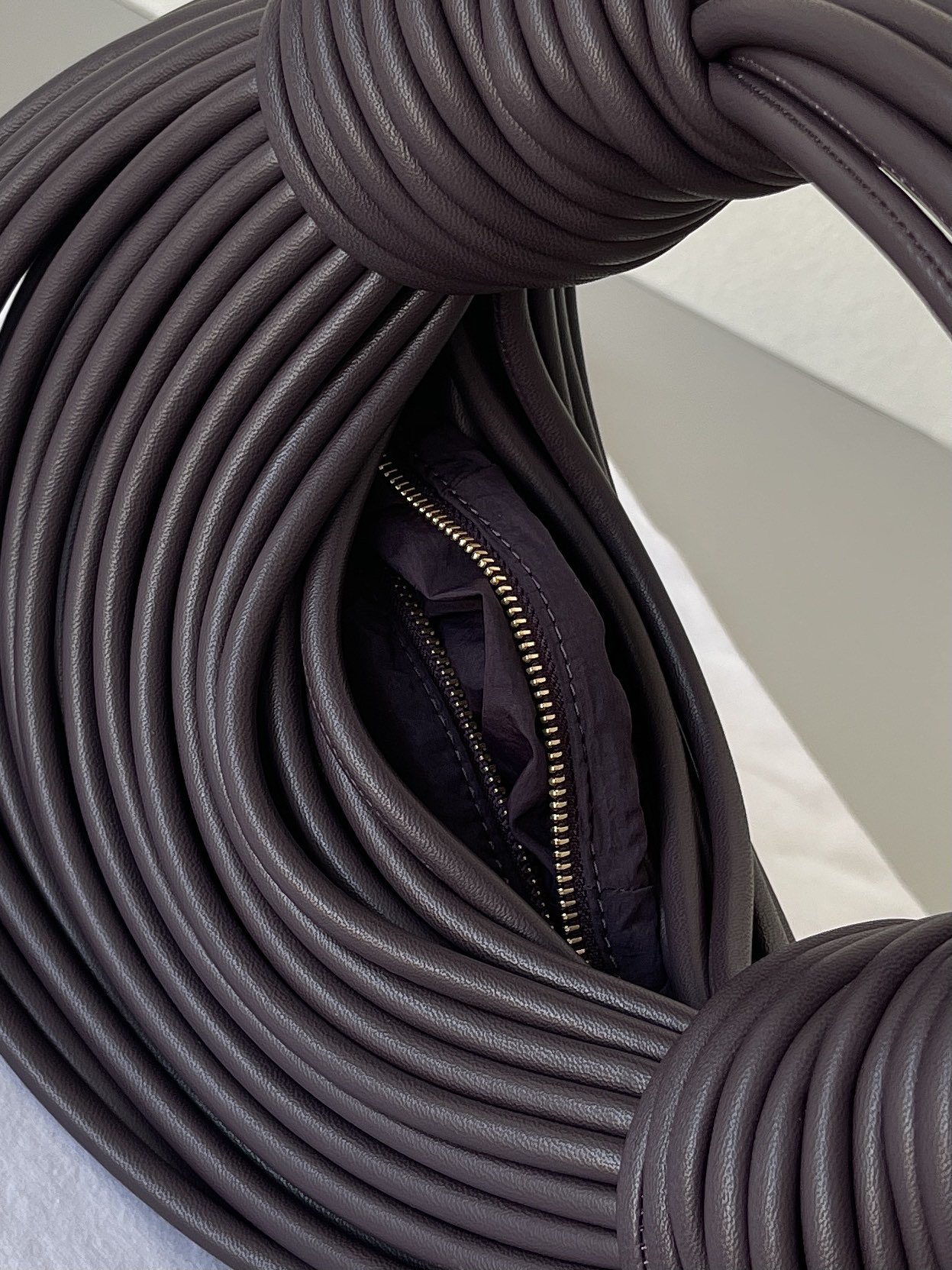 Bottega Veneta Double Knot Dark Violet. For Women. Women-s Bags 9.8in/25cm - Soul Replicas