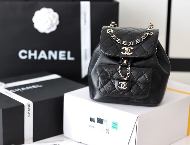 Chanel Backpack Black For Women 7 in/18cm - Soul Replicas