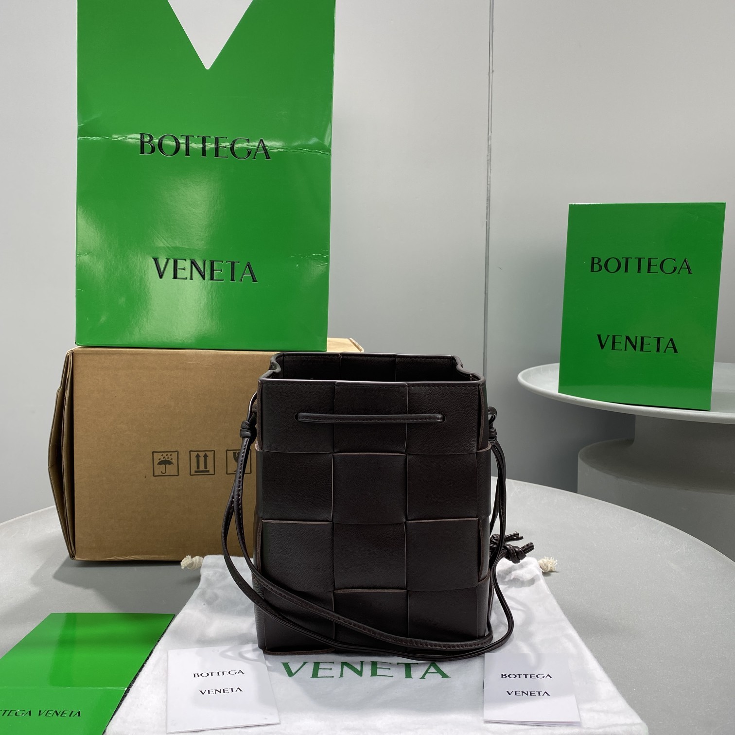 Bottega Veneta Mini Cassette Bucket Bag Purple. For Women. Women-s Bags 5.5in/14cm - Soul Replicas