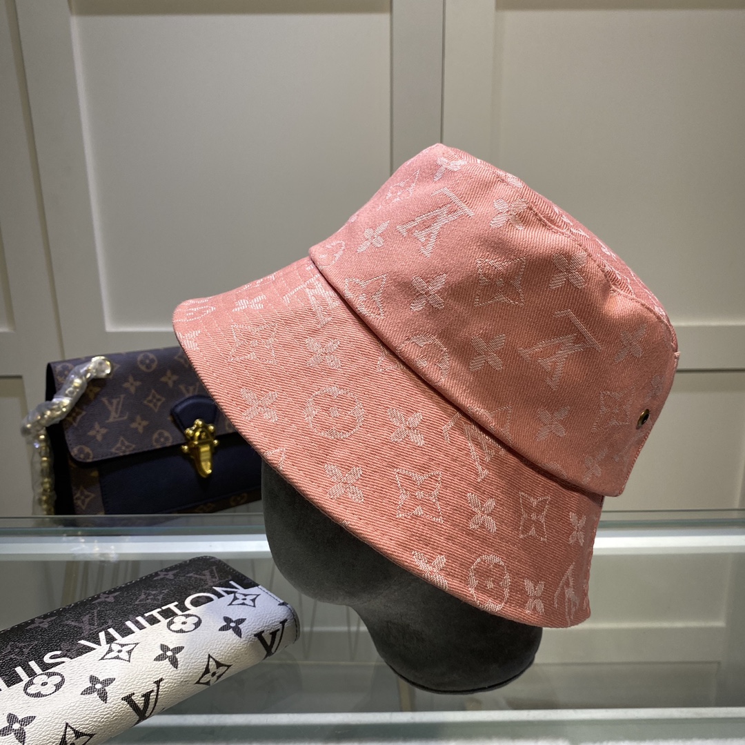 Louis Vuitton Buddy Bucket Hat In Pink - Soul Replicas
