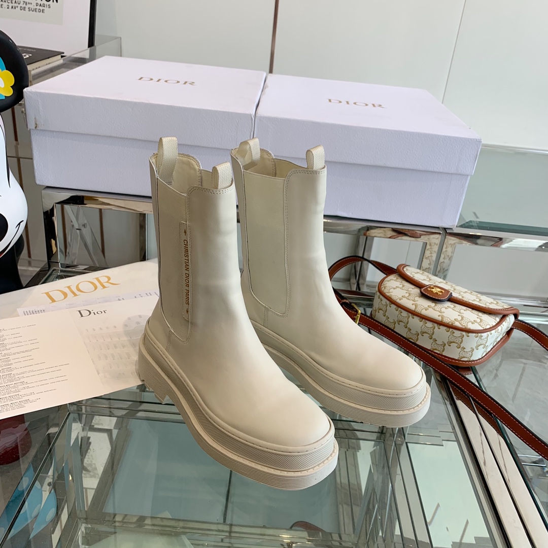 Christian Diorcamp Ankle Boot White Rubber and Neoprene White For Women CD - Soul Replicas