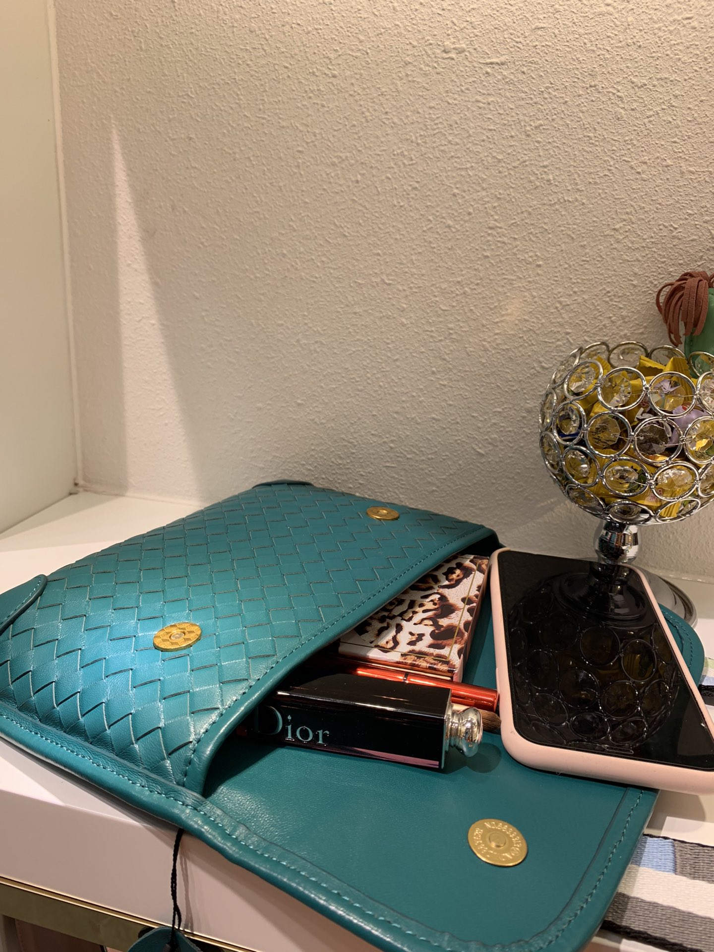 Bottega Veneta Functional Chest Bag Blue. For Women. Women-s Bags 10.2in/26cm - Soul Replicas