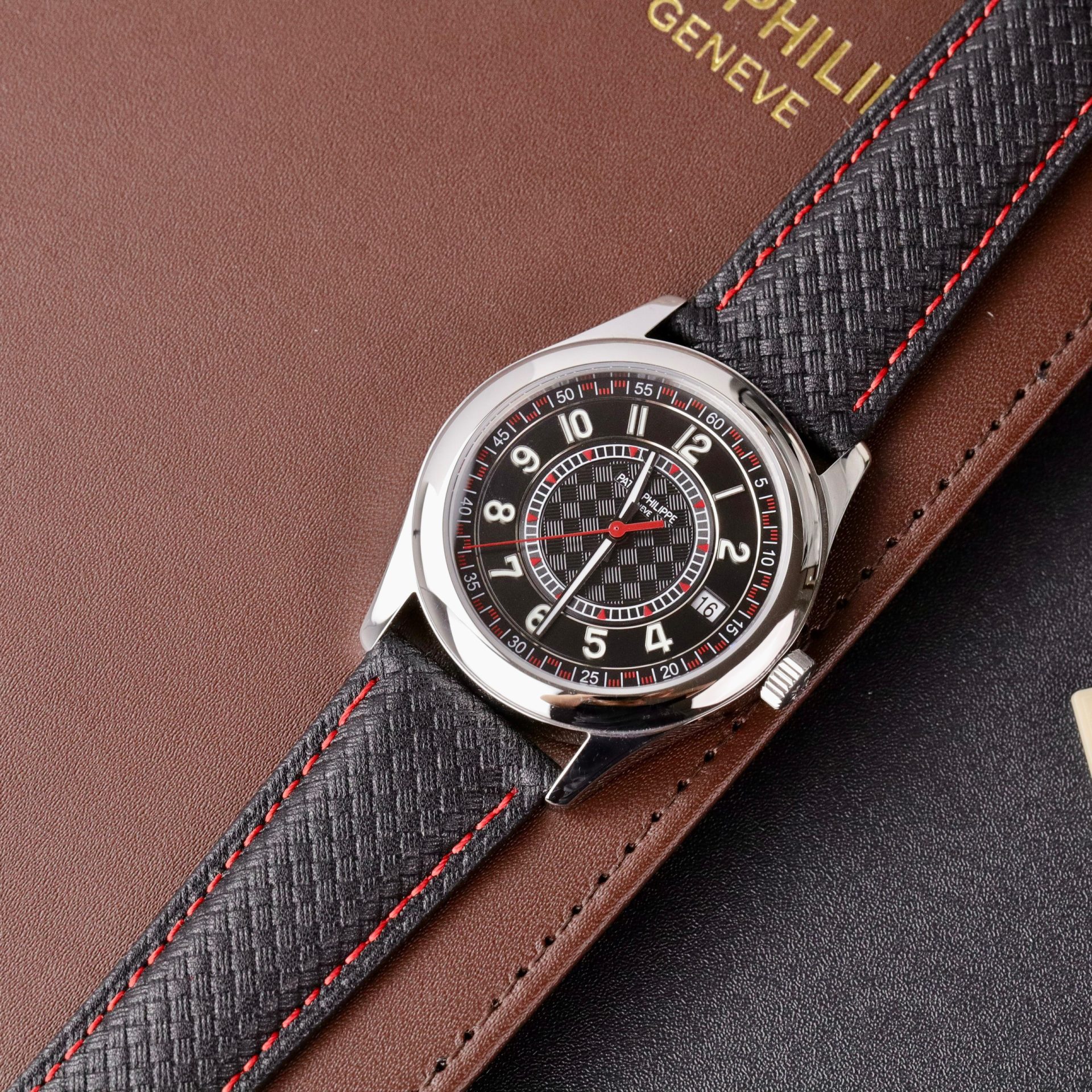 Patek Philippe Replica Watch Calatrava 6007G Leather Strap 40mm - Soul Replicas