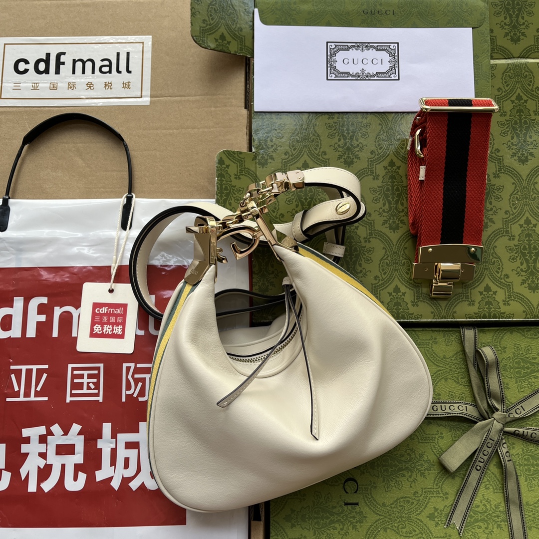 Gucci Atache Small Shoulder Bag White For Women. Women-s Bags 9in/23cm Gucci 699409 UXWBG 9109 - Soul Replicas