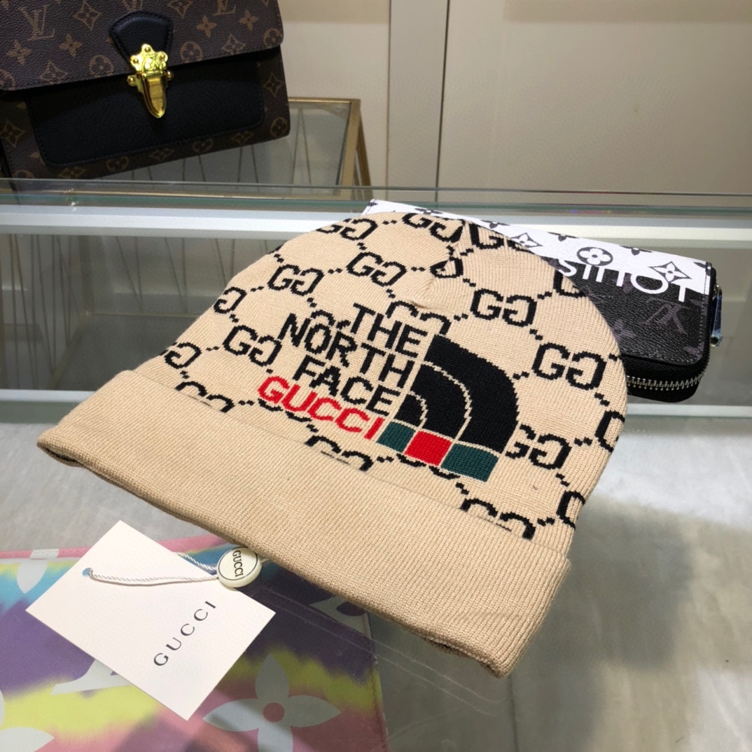 Gucci Beanie Cashmere In Beige - Soul Replicas