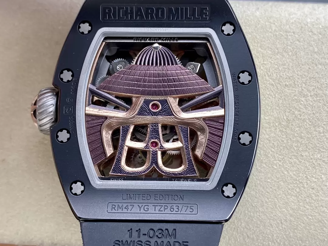 Richard Mille RM47 Samurai Tourbillon Ceramic Replica 1:1 Watch 42.7mm - Soul Replicas
