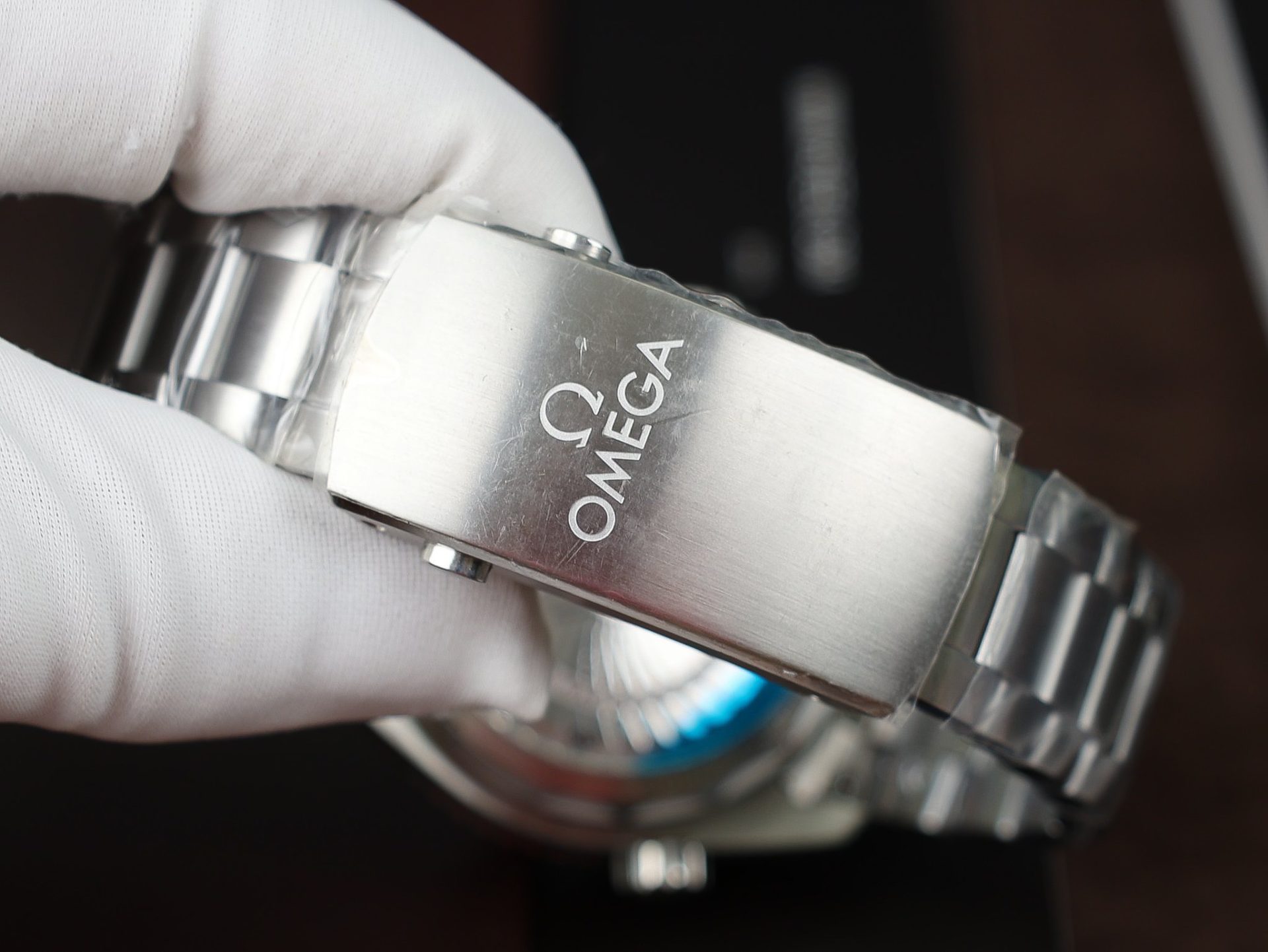 Omega Replica Watch Planet Ocean Metal Strap Dial Black VS Factory 43.5mm - Soul Replicas