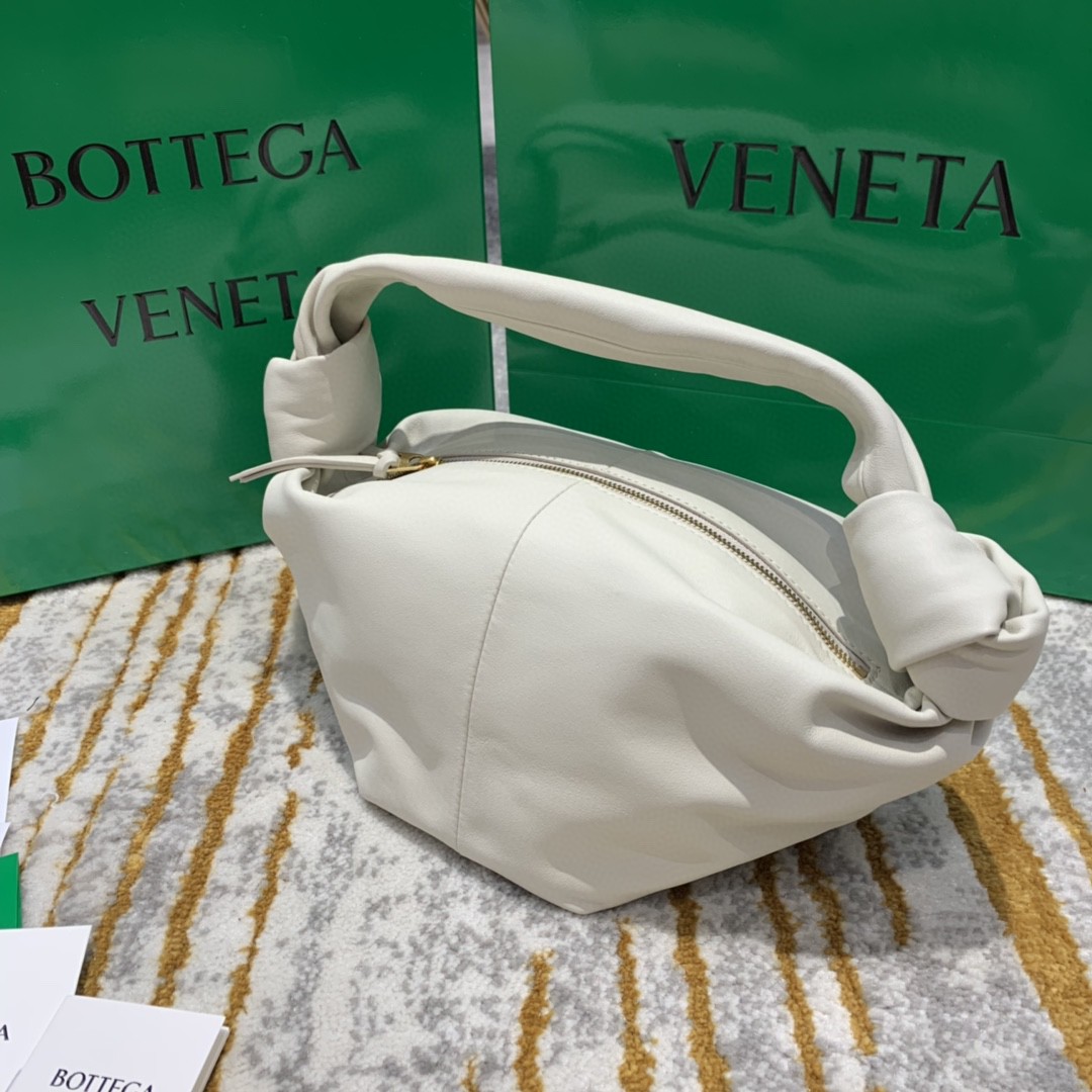 Bottega Veneta Double Knot Bag For Women 11.8in/30cm In Chalk - Soul Replicas
