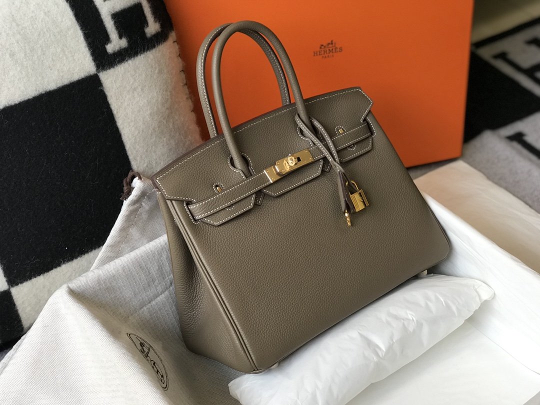Hermes Birkin Etoupe Gold Hardware Bag For Women. Women-s Handbags. Shoulder Bags 30cm/12in - Soul Replicas