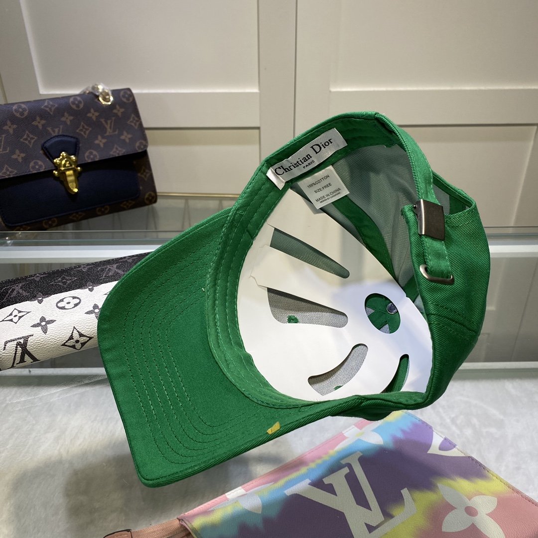 Christian Dior Jack Dior Baseball Cap In Green - Soul Replicas