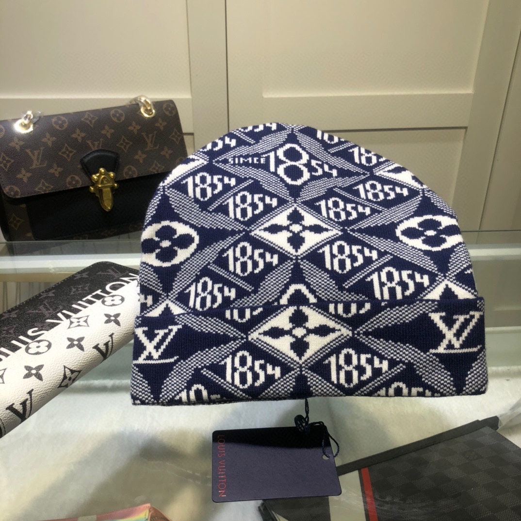 Louis Vuitton Beanie In Blue LV Headwear - Soul Replicas