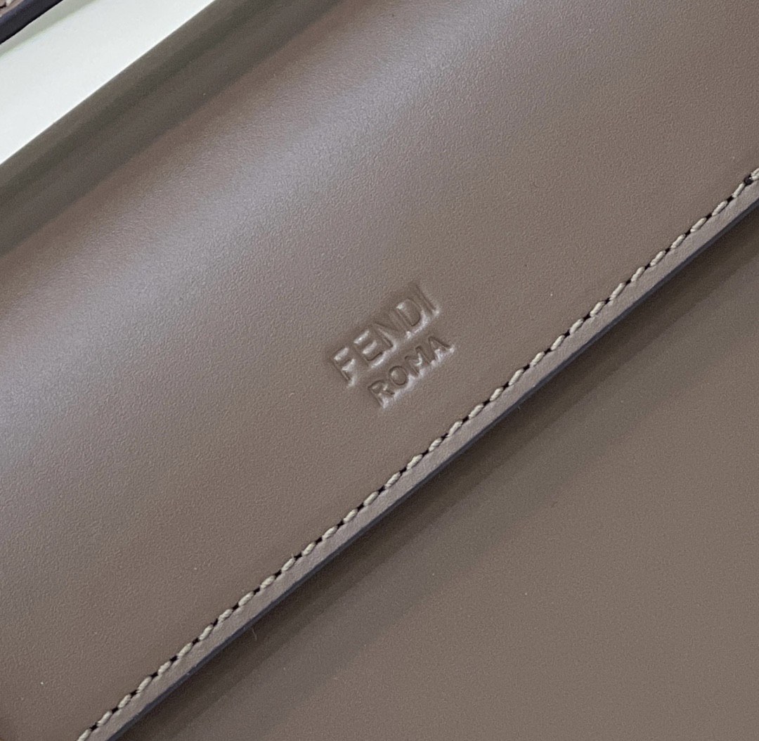 Fendi Kan I F Small Brown Bag For Woman 15cm/5.5in 8BT286A651F13VK - Soul Replicas