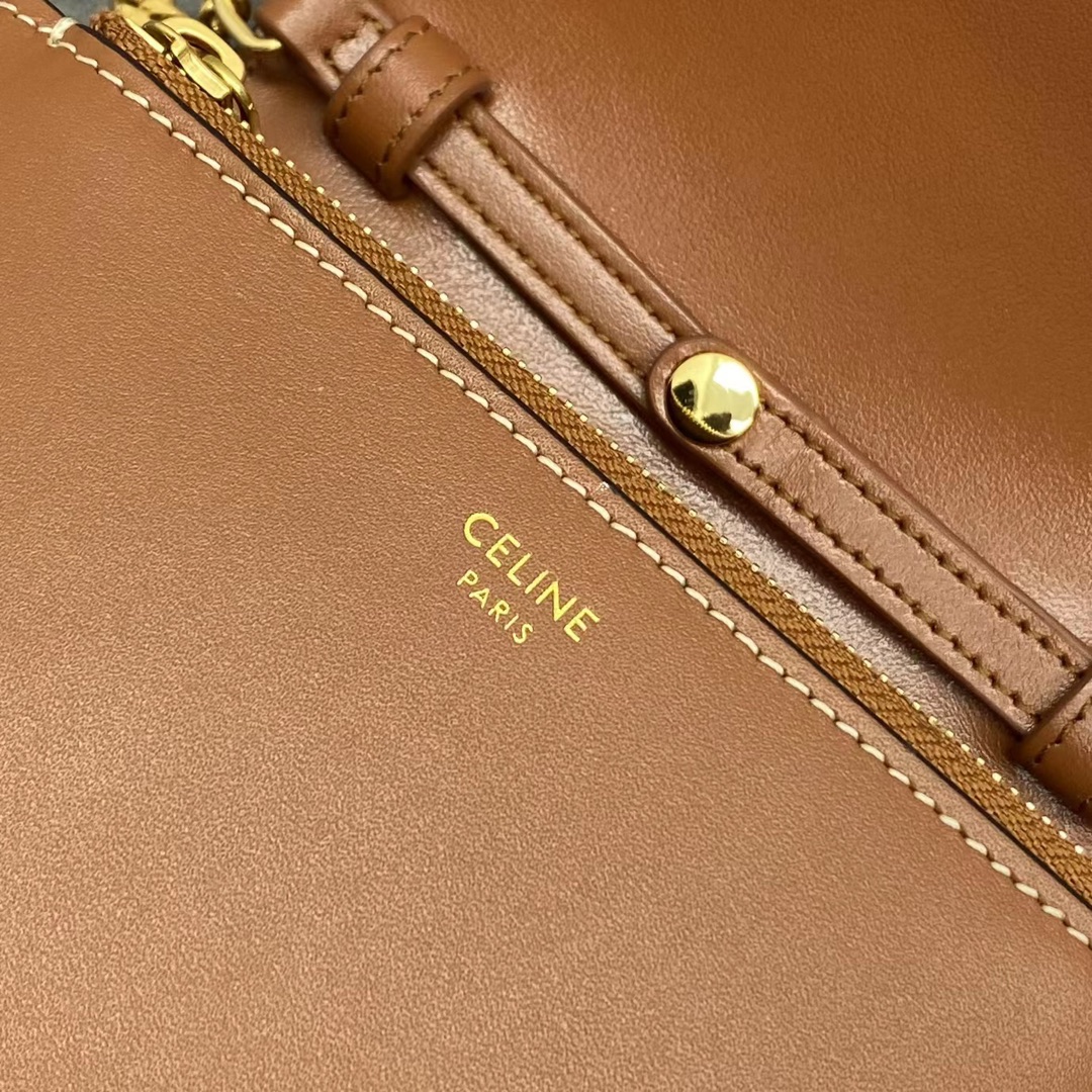 Celine Small 16 Wallet On Chain Tan For Women 6in/14cm 10G453CQ7.04LU - Soul Replicas