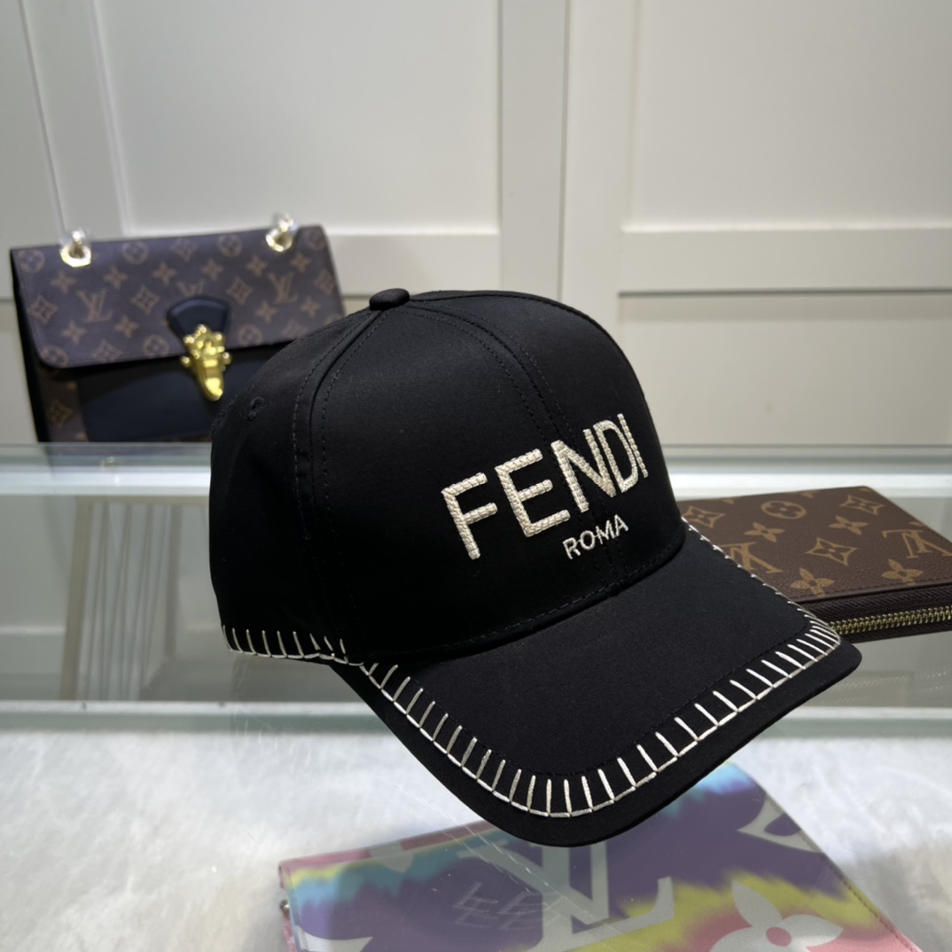 Fendi Baseball Cap Black Fendi Cap - Soul Replicas