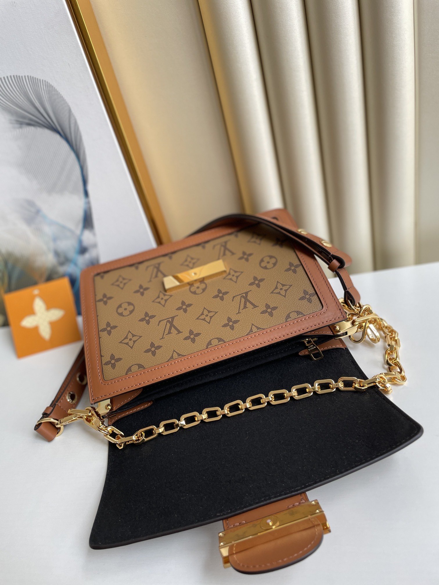 Louis Vuitton Dauphine MM Monogram And Monogram Reverse Canvas By Nicolas Ghesquière For The Cruise Collection. Women-s Handbags. Shoulder Bags 25cm LV M45958 - Soul Replicas