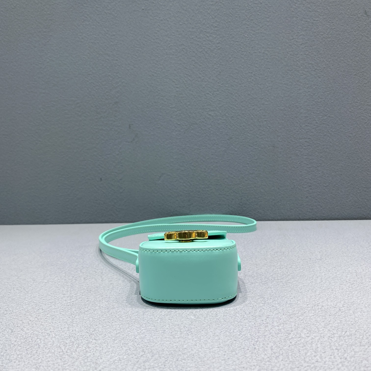 Celine Mini Triomphe Ice Mint For Women 4in/11cm 10I513DPV.29IM - Soul Replicas