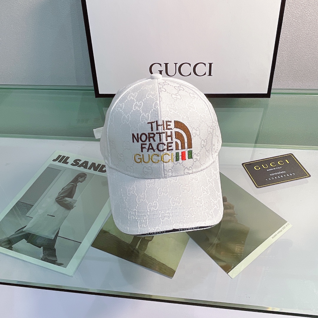 Gucci Canvas Baseball Cap White - Soul Replicas