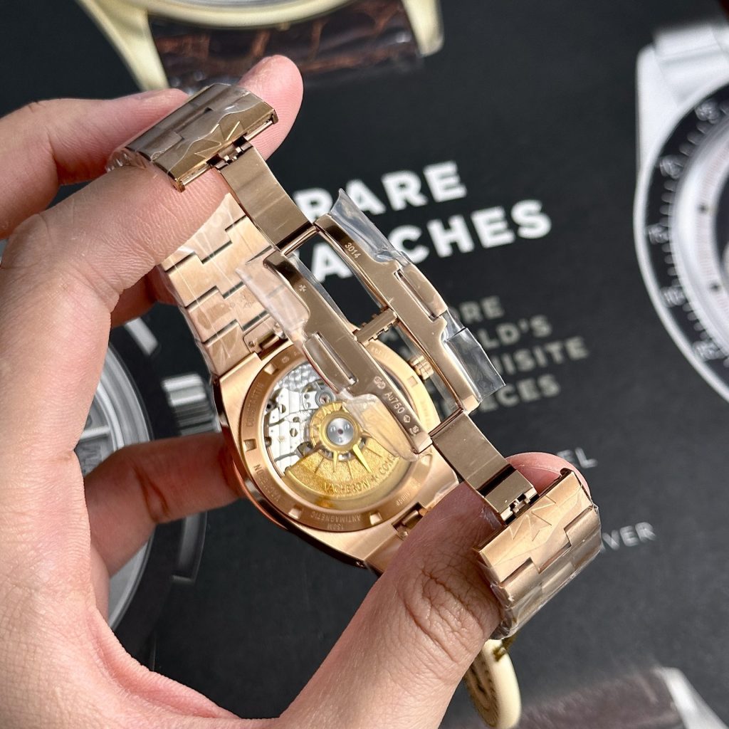 Vacheron Constantin Replica Watch Overseas 4500V Rose Gold Blue Dial PPF 41mm - Soul Replicas