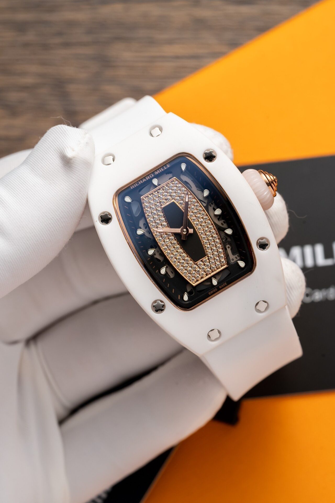 Richard Mille RM07-01 High Quality Replica Watch White Ceramic Case 36mm - Soul Replicas
