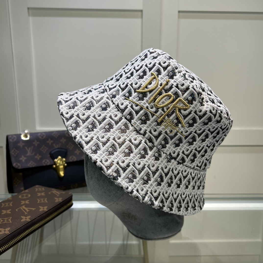 Christian Dior Jack Dior Bucket Hat White Hat - Soul Replicas