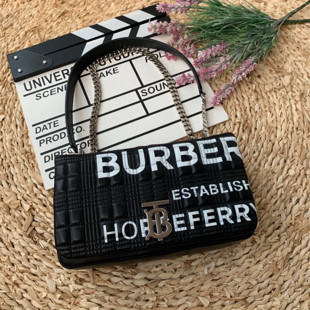 Burberry Horseferry Print Quilted Small Lola Bag Monogram Black For Women. Women-s Bags 9in/23cm 80216191 - Soul Replicas