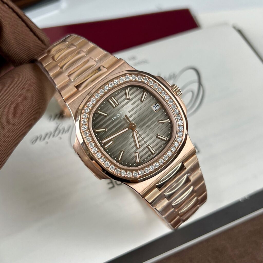 Patek Philippe Best Replica Watch Nautilus 5711 Gold Wrapped & Moissanite Diamonds Custom 40mm - Soul Replicas