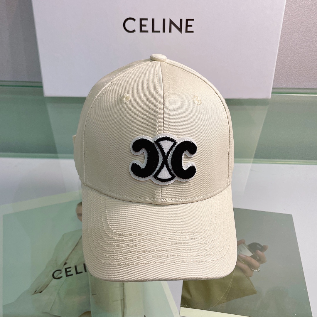 Celine Baseball Cap In Cotton Beige - Soul Replicas