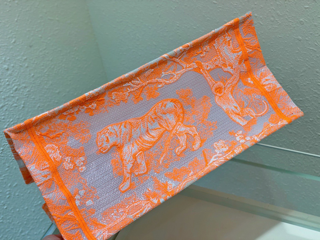 Christian Dior Medium Dior Book Tote Orange. For Women. Women's Handbags 14in/36cm CD M1296ZRVJ_M057 - Soul Replicas