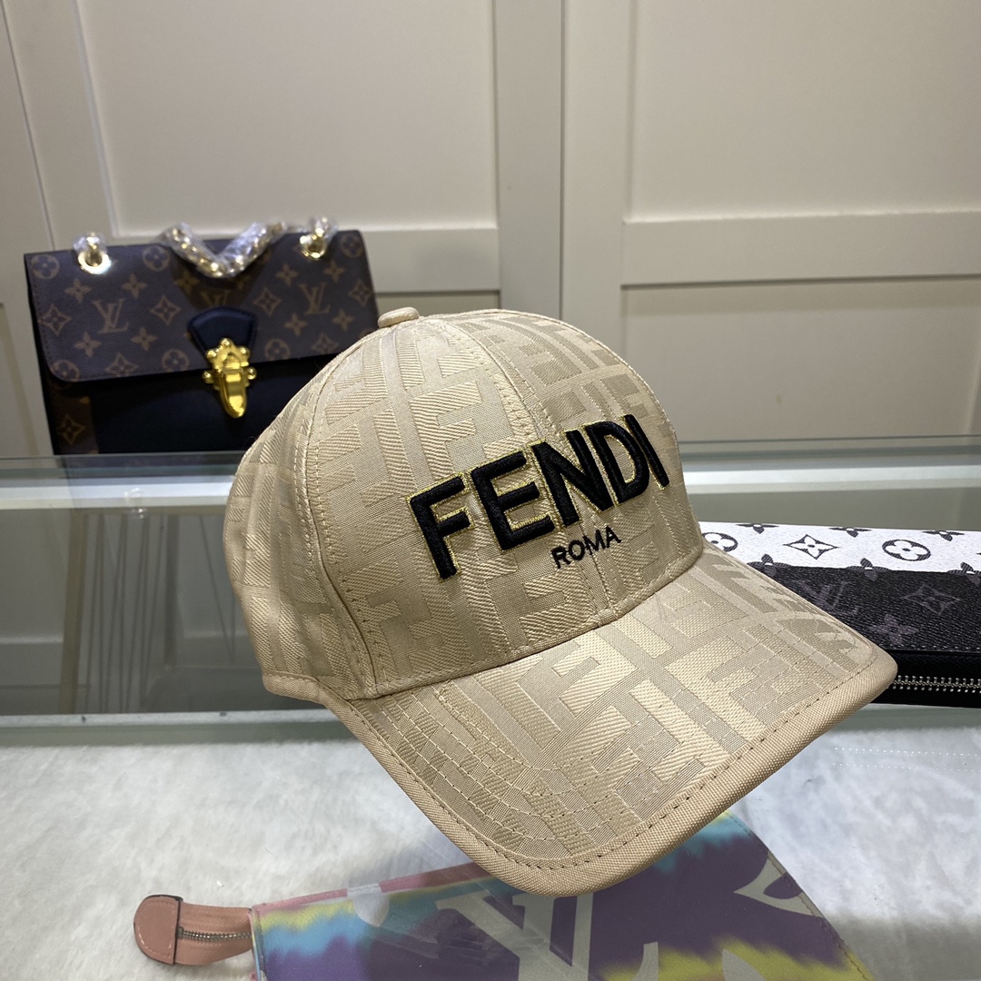Fendi Baseball Cap Beige Fendi Cap - Soul Replicas