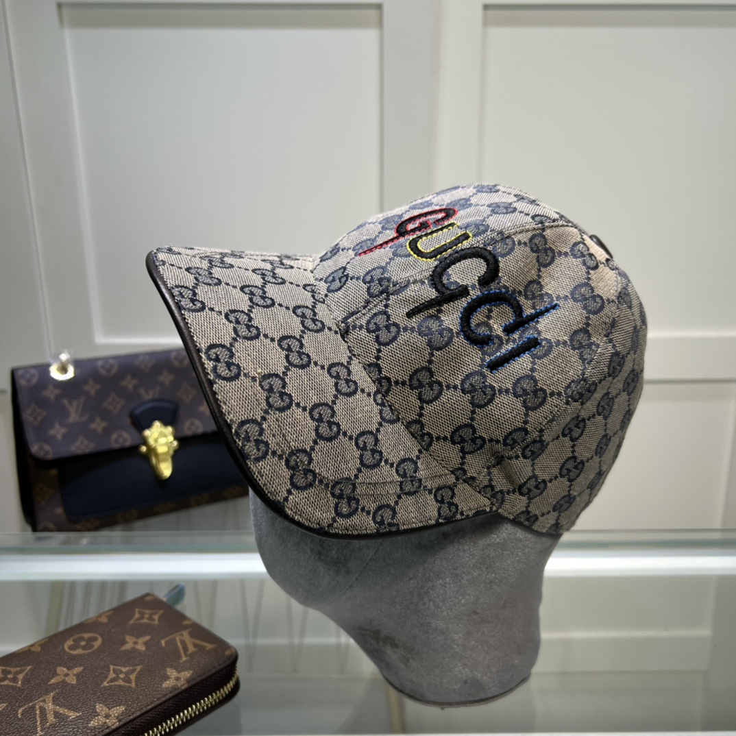 Gucci Canvas Baseball Hat Grey Gucci Hat - Soul Replicas