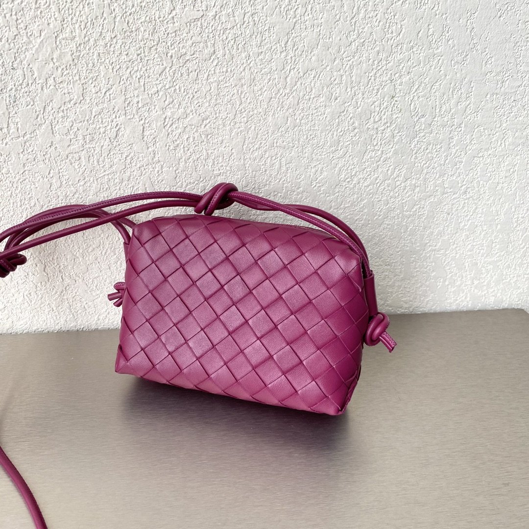 Bottega Veneta Mini Loop Camera Bag Pink. For Women. Women's Bags 6.7in/17cm - Soul Replicas