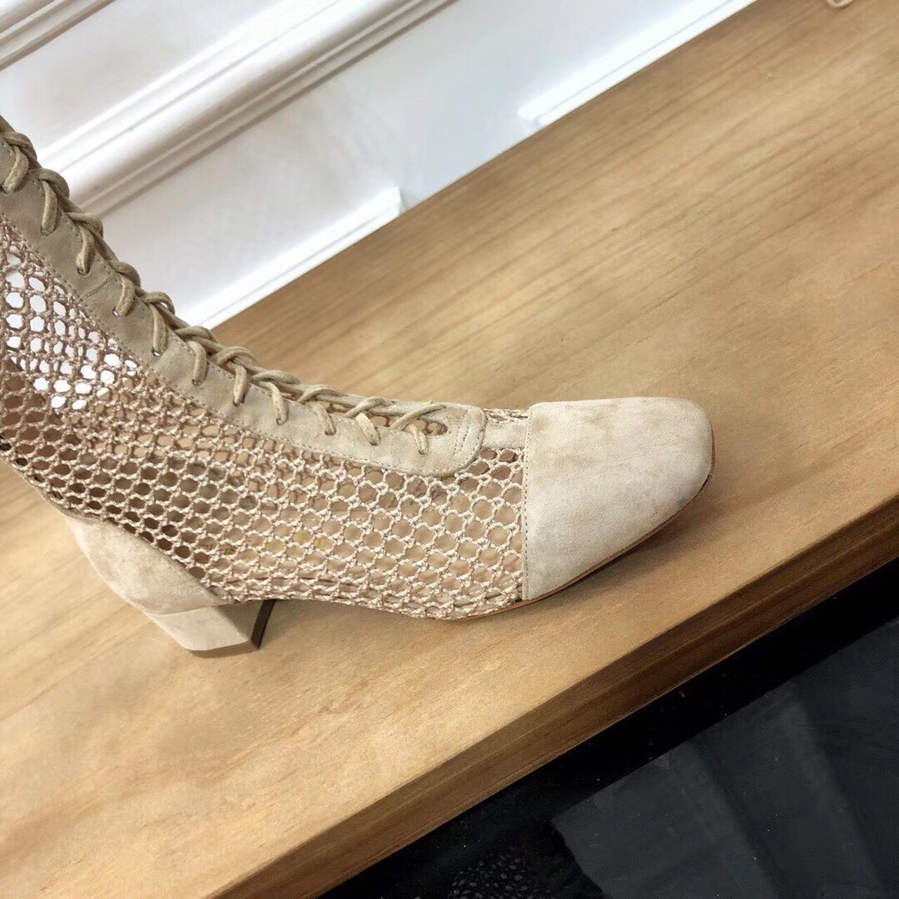 Christian Dior Naughtily-D Knee-High Boots Beige For Women CD - Soul Replicas