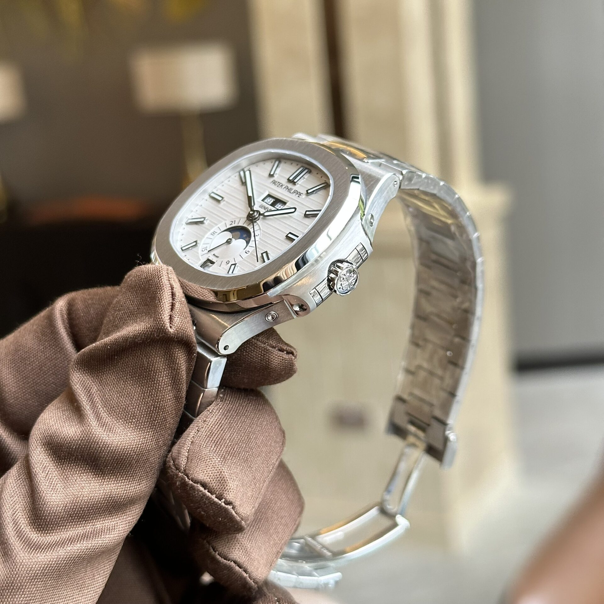 Patek Philippe 5726 White Dial Replica Watch PP Factory 40.5mm - Soul Replicas