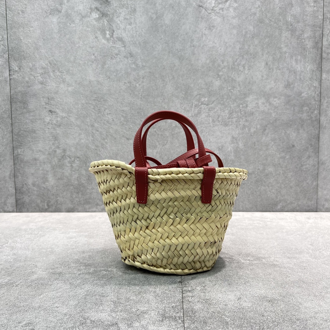 Celine Teen Triomphe Classic Pannier Tote Dark PiNike For Women 8in/20cm - Soul Replicas