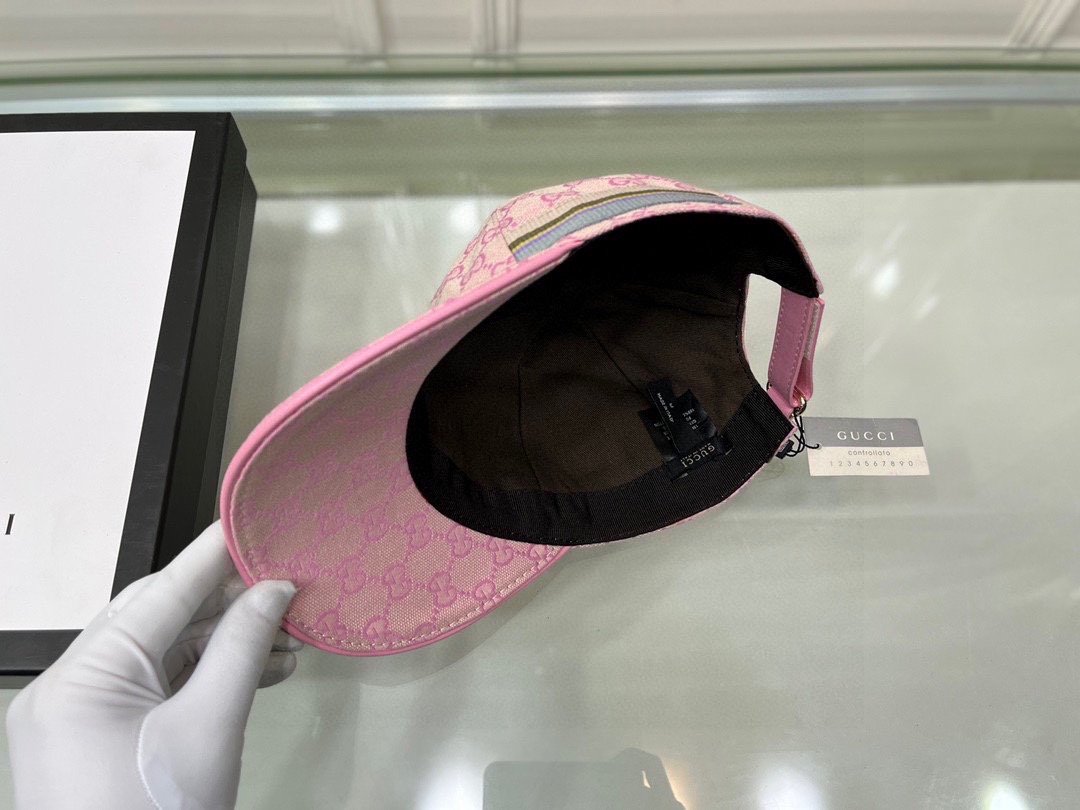 Gucci Canvas Baseball Cap Pink - Soul Replicas