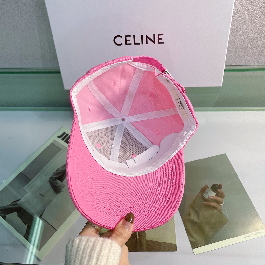 Celine Baseball Cap In Cotton Pink - Soul Replicas
