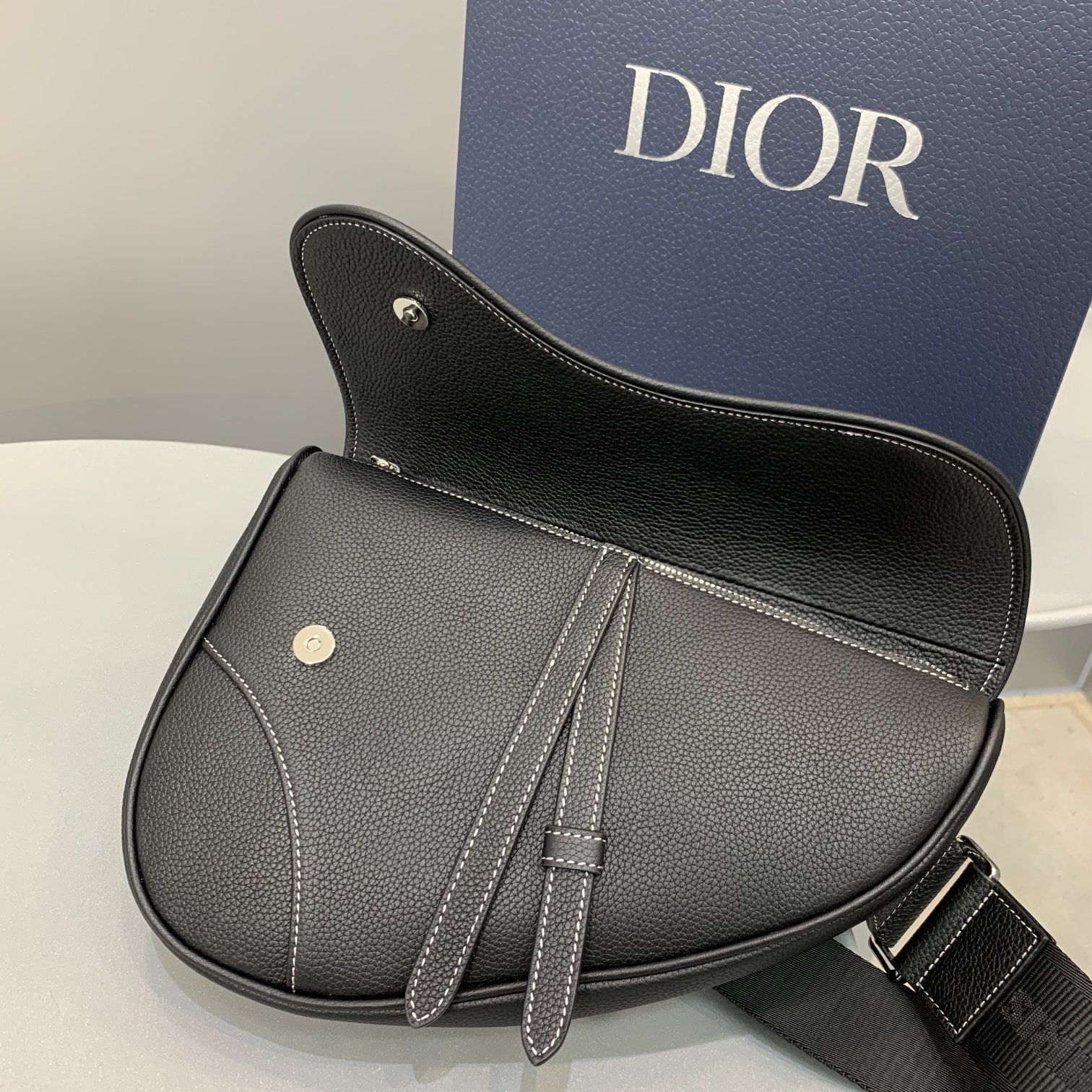 Christian Dior Saddle Bag Black For Women 10in/26cm CD - Soul Replicas