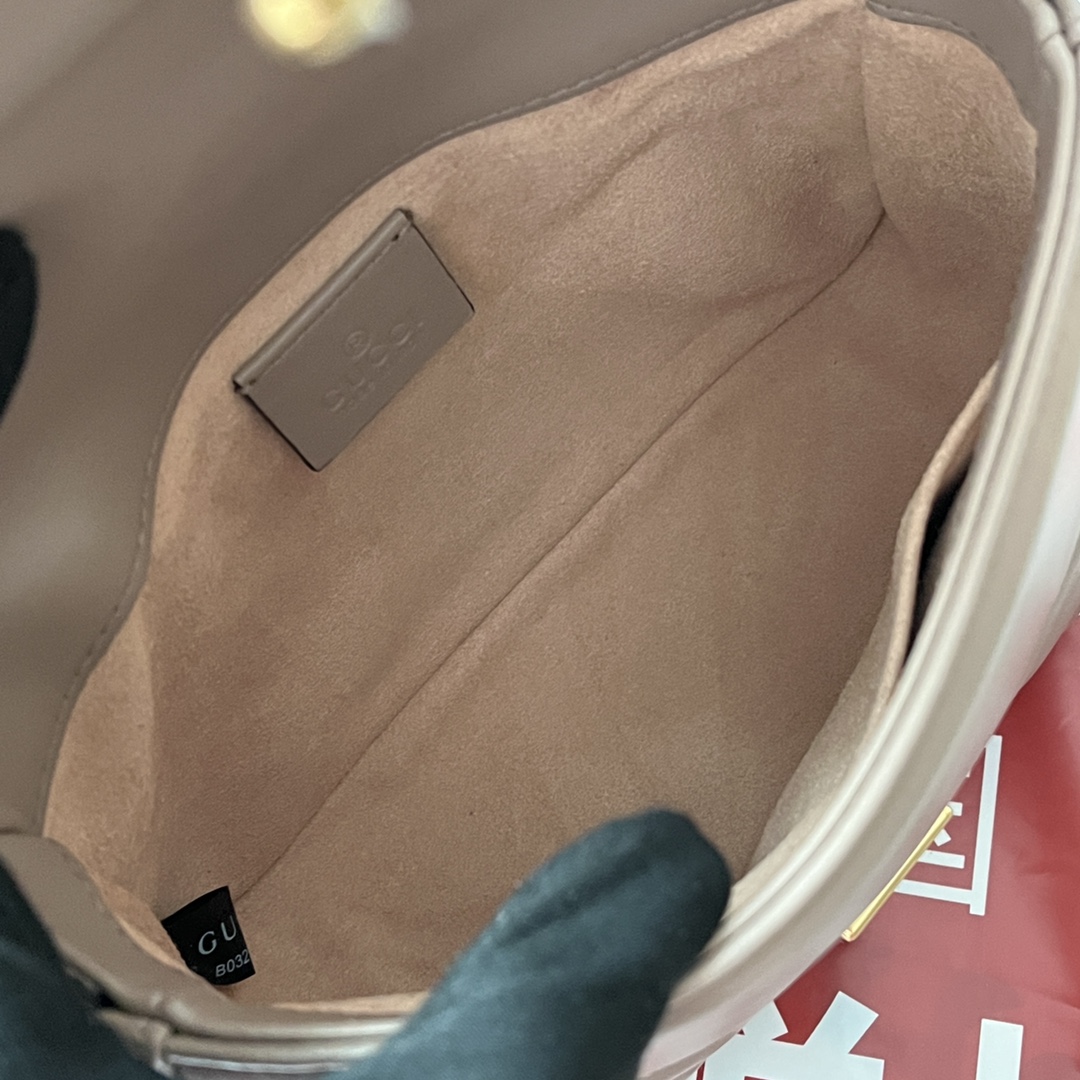 Gucci Marmont Mini Top Handle Bag Nude For Women. Women-s Bags 8.3in/21cm Gucci - Soul Replicas