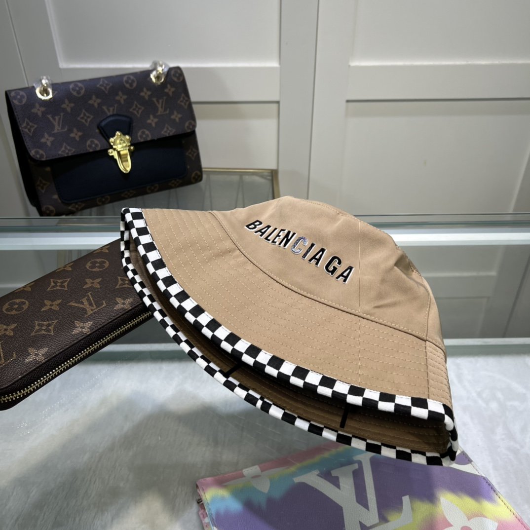 Balenciaga Bucket Hat Beige Hat - Soul Replicas