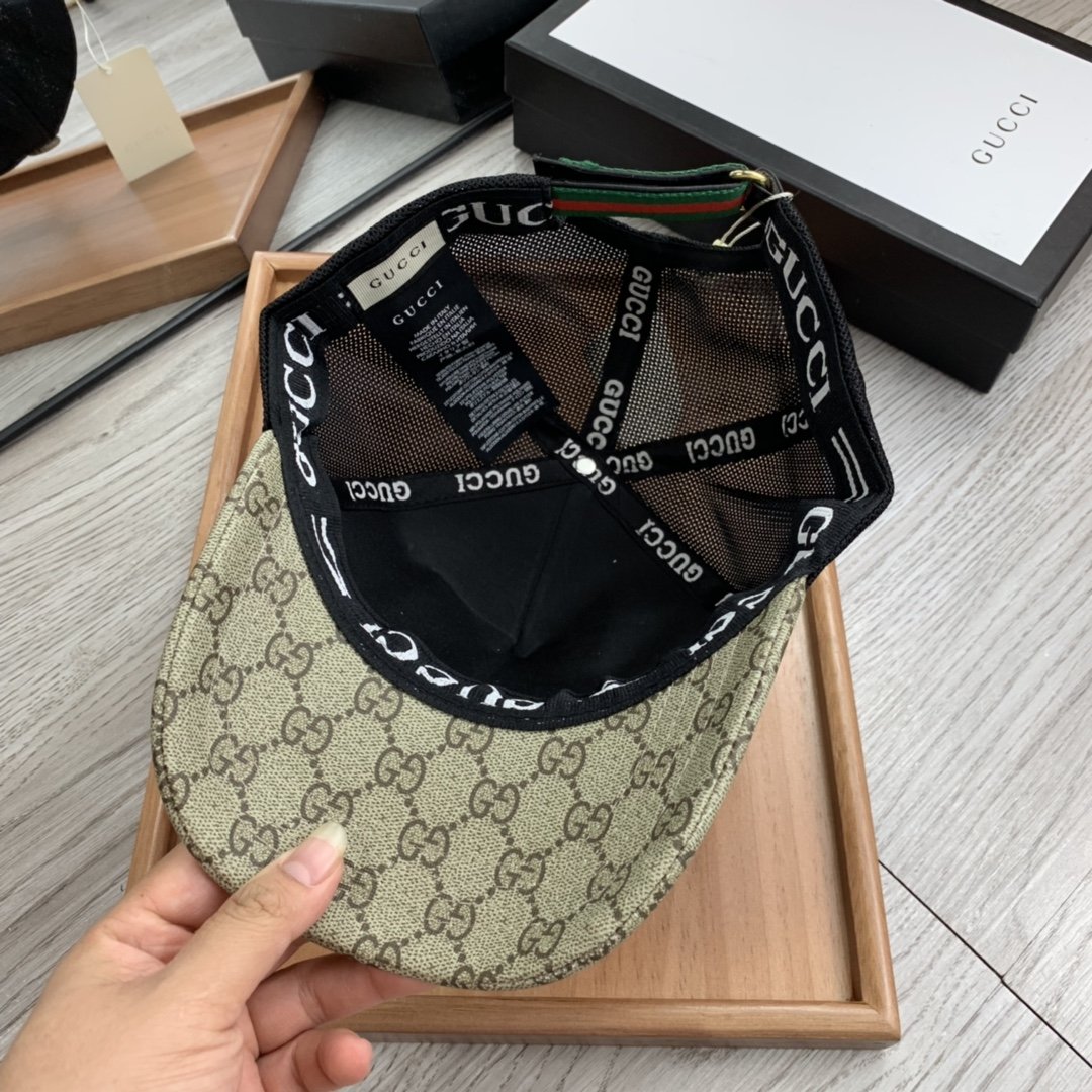 Gucci Canvas Baseball Cap Beige - Soul Replicas