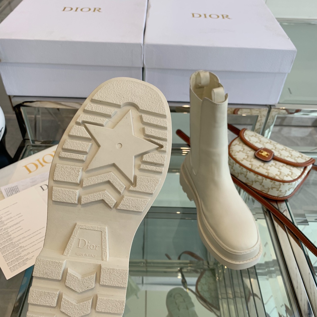 Christian Diorcamp Ankle Boot White Rubber and Neoprene White For Women CD - Soul Replicas