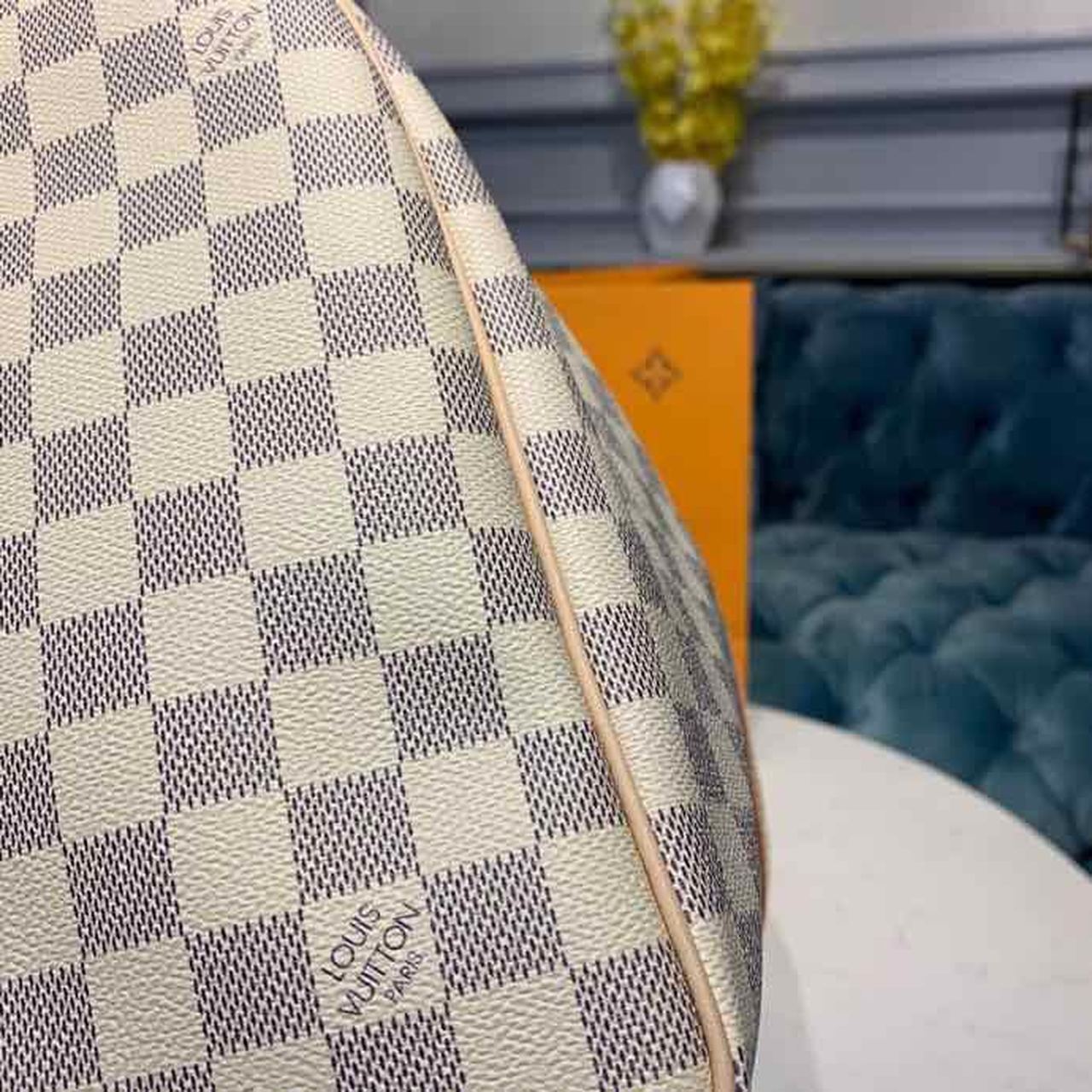 Louis Vuitton Keepall Bandouliere 55 Damier Azur Canvas For Women. Women-s Handbags. Travel Bags 21.7in/55cm LV N41429 - Soul Replicas