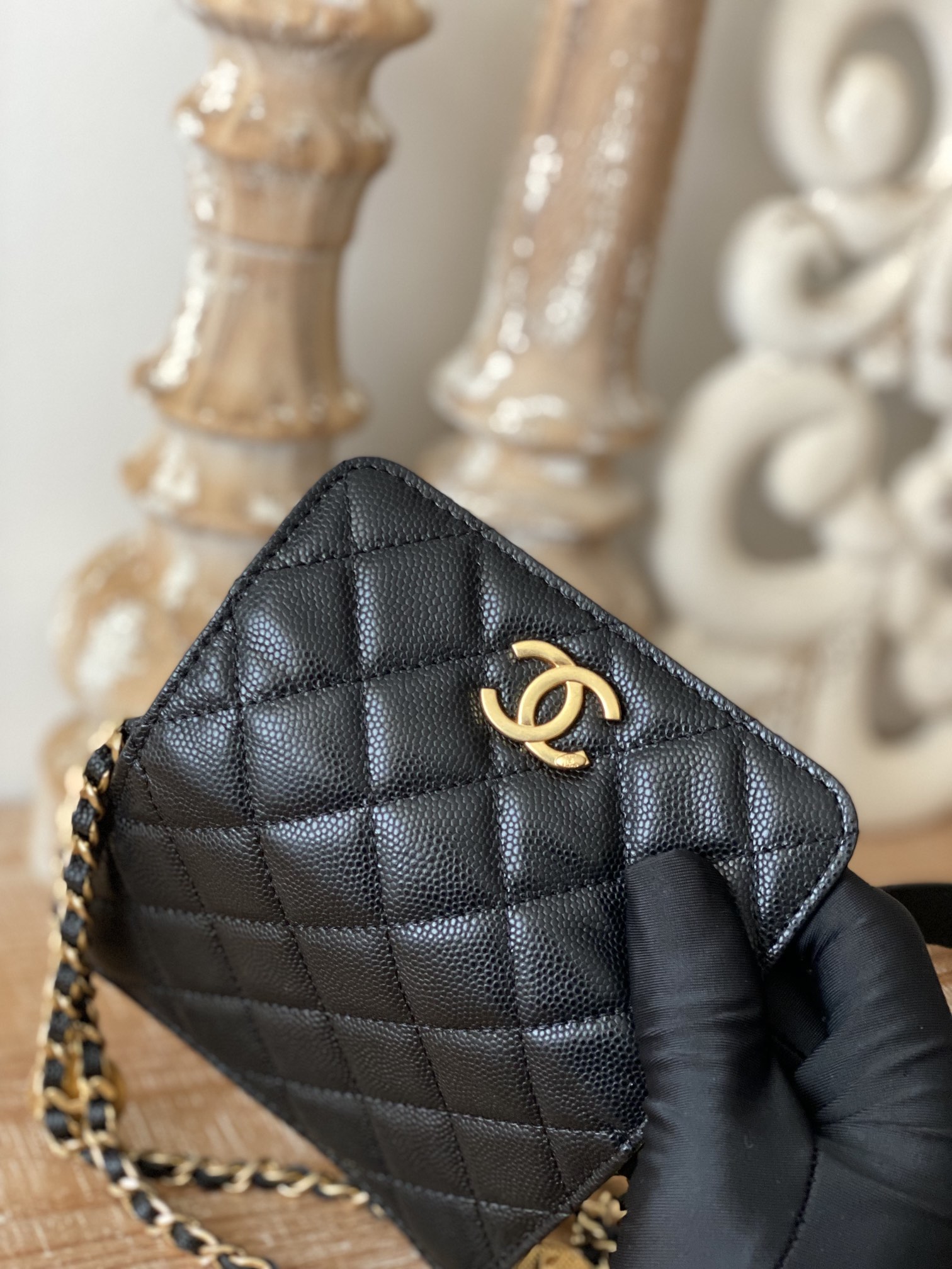 Chanel Clutch With Chain Black For Women. Women-s Bags 4.8in/12.3cm AP2857 B08447 94305 - Soul Replicas