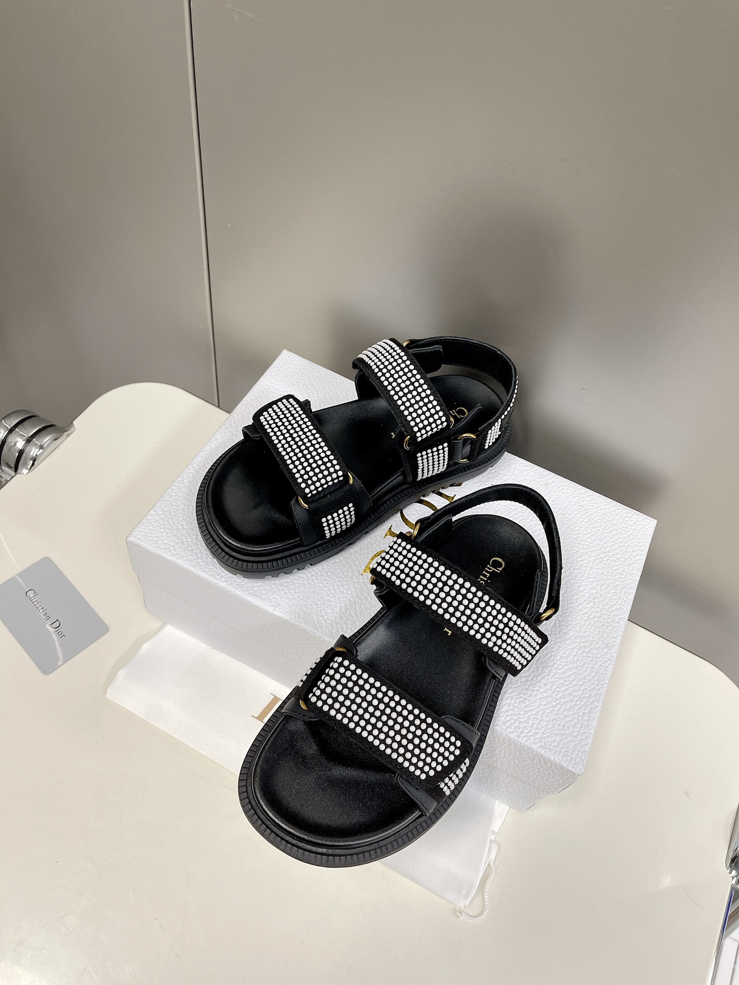 Christian Dior Women's DYORAct Sandal Black For Women CD - Soul Replicas