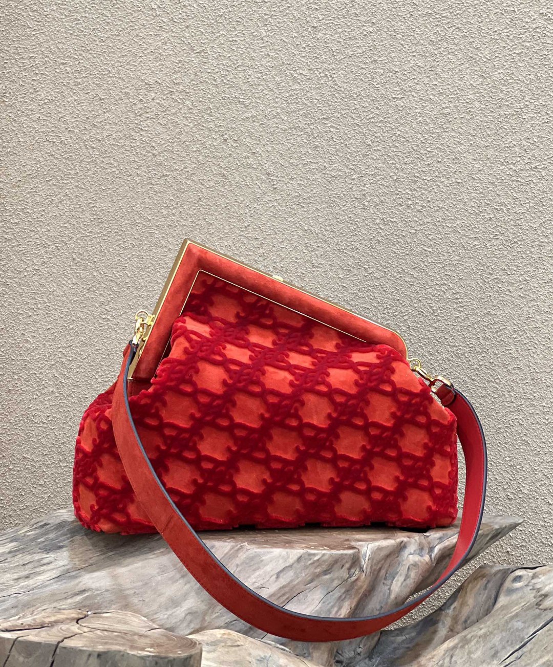 Fendi First Medium Red Bag For Woman 32.5cm/13in - Soul Replicas